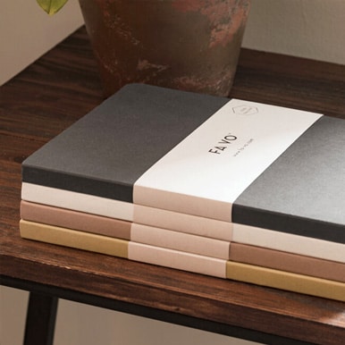 FA VO 100% Recycled Notebooks in Neutral Tones