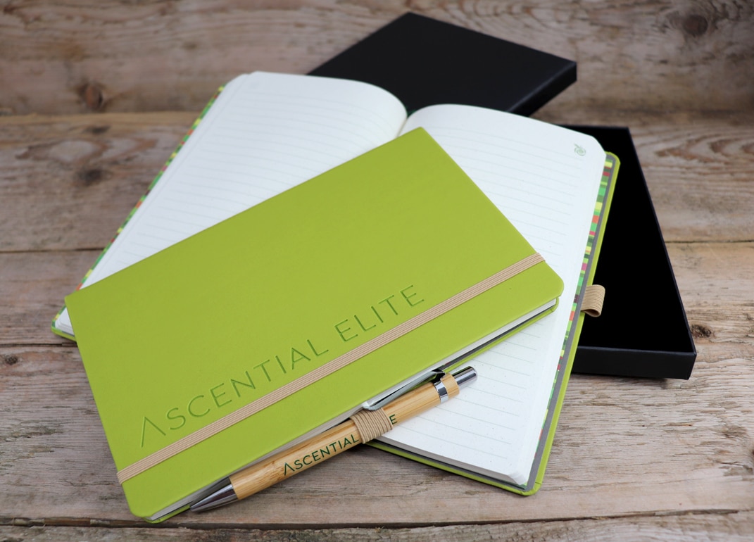 Green Blind Debossed Notebook