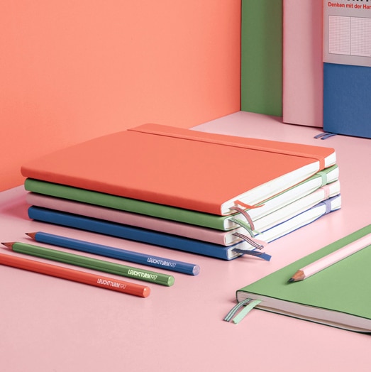 Leuchtturm1917 Softcover Notebooks in Pink and Green