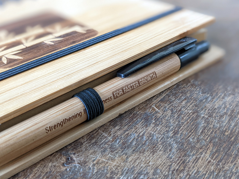 Global Glory Bamboo Notebook & Pen Set
